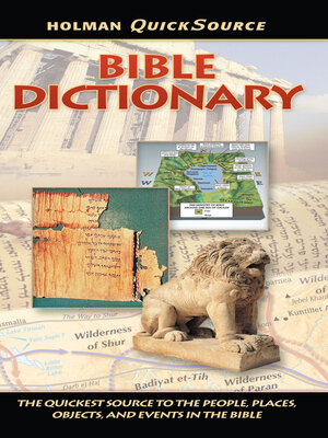 cover image of Holman QuickSource Bible Dictionary